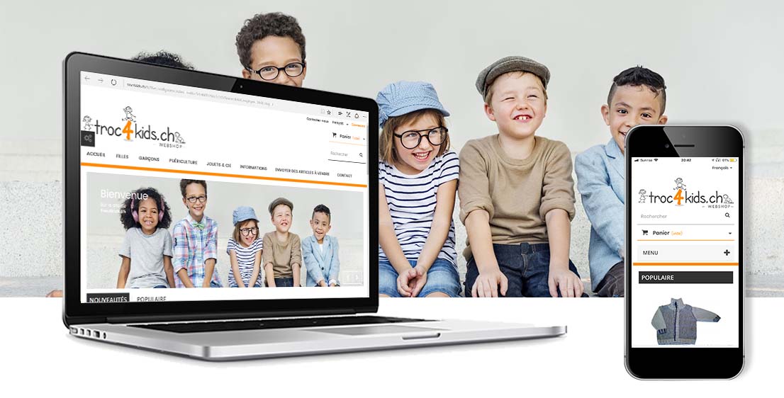 realisation web4com troc4kids